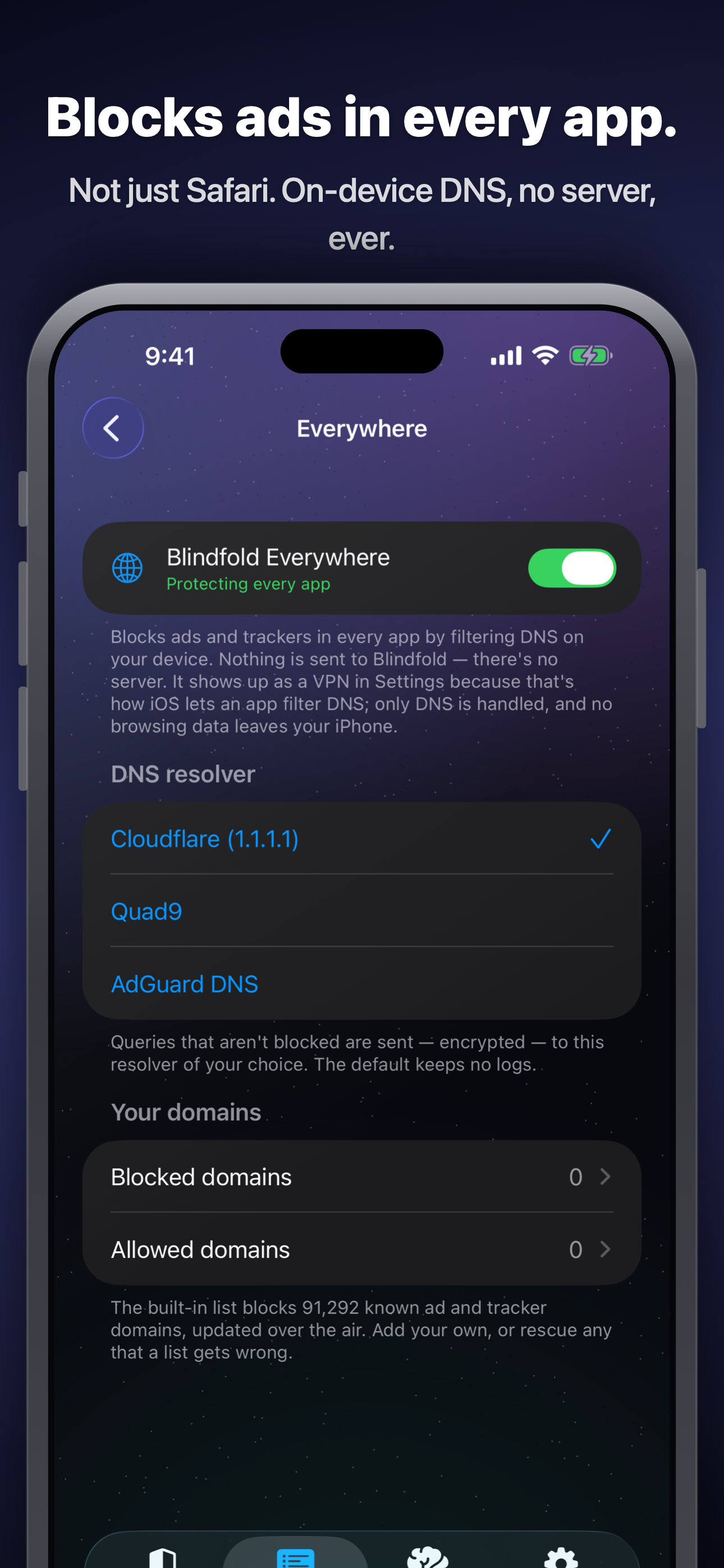 Blindfold - Ad & DNS Blocker screenshot 3