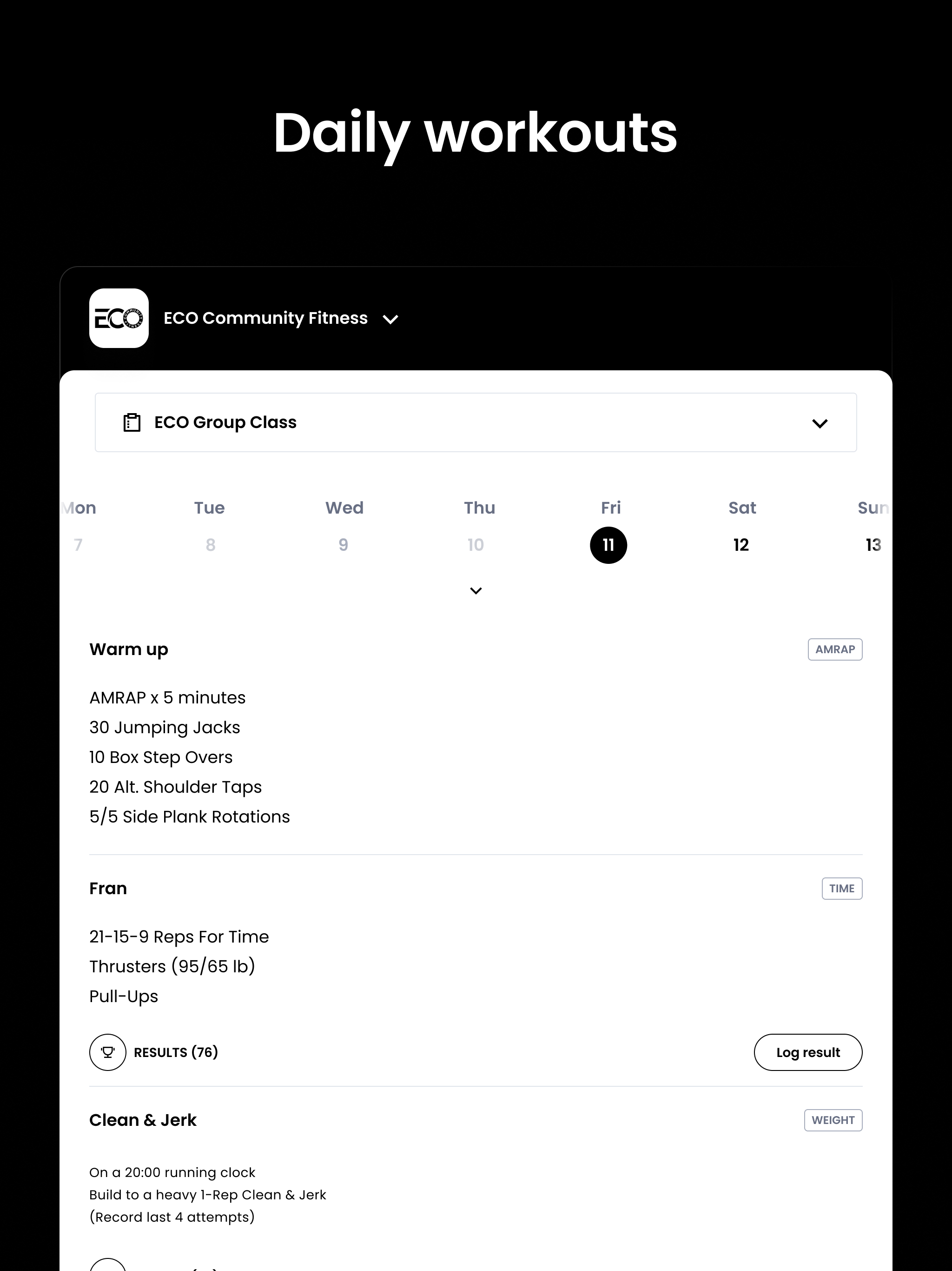 ECO Community Fitness screenshot 9