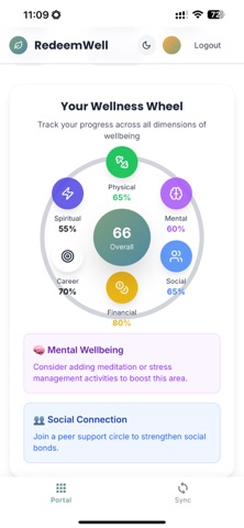 RedeemWellBeing screenshot