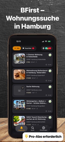 Hamburg Apartment Rent Finder iPhone screenshot