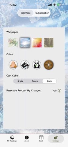 iChing Pocket App of Wisdom iPhone screenshot