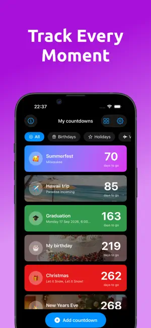 Countdown app widget screenshot 4
