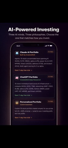 InvestwithAI iPhone screenshot