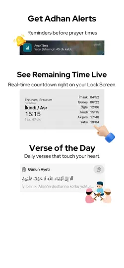 AyahTime – Prayer & Qibla iPhone Ekran Görüntüsü 2