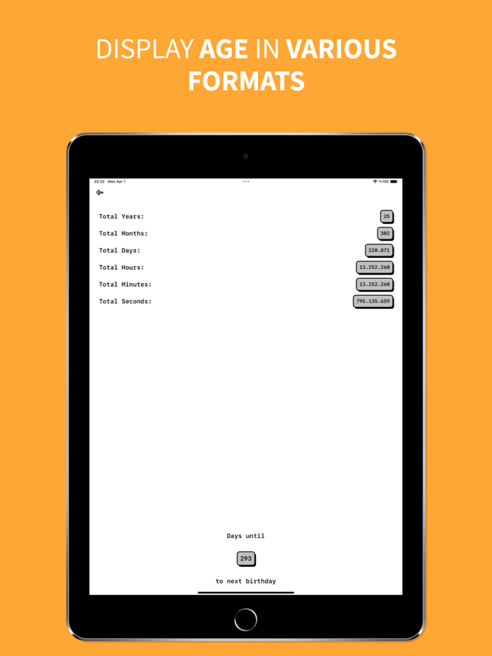 Age Calculator - Decimal Age