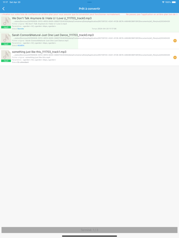Screenshot #6 pour Convertisseur Mp3 - mp4 en mp3