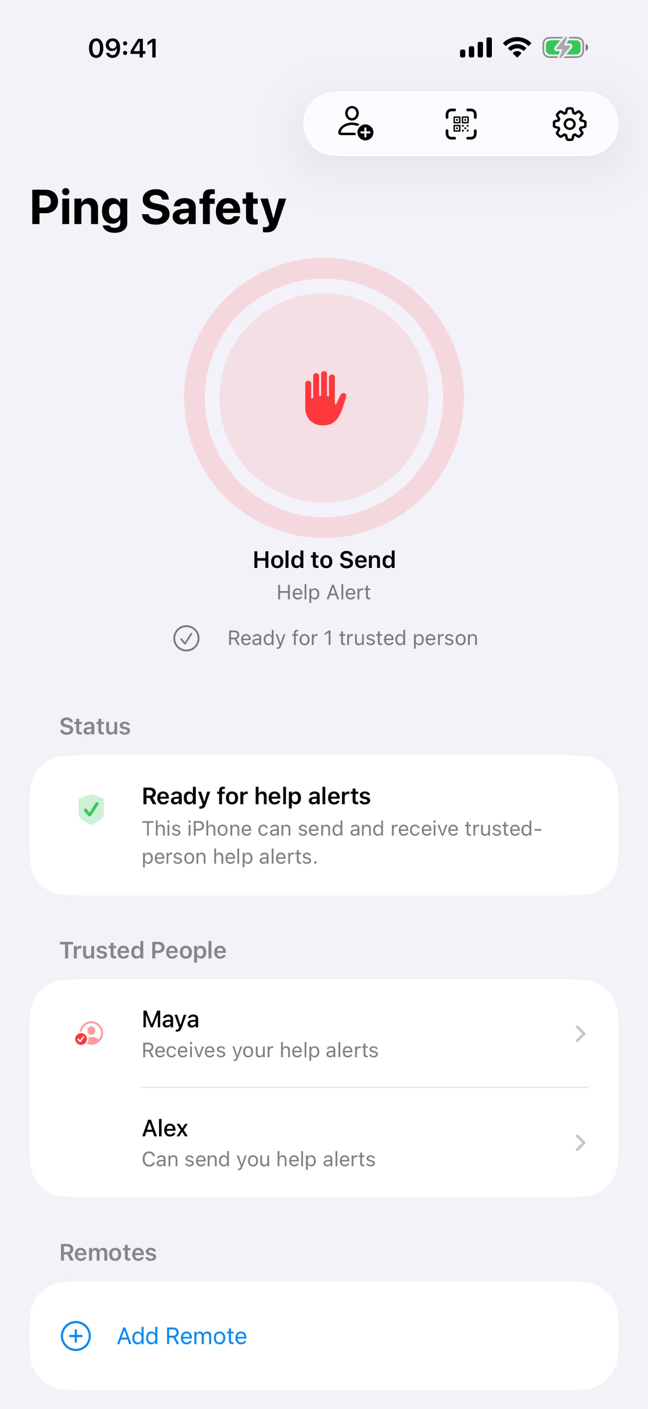 Screenshot 1 of Ping Safety by Tech Local