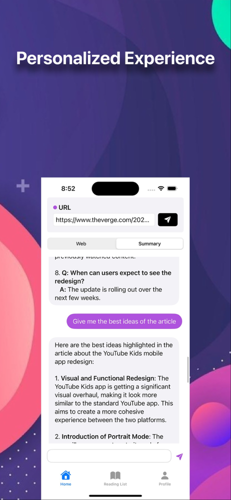 Readify - AI Web Assistant screenshot 4
