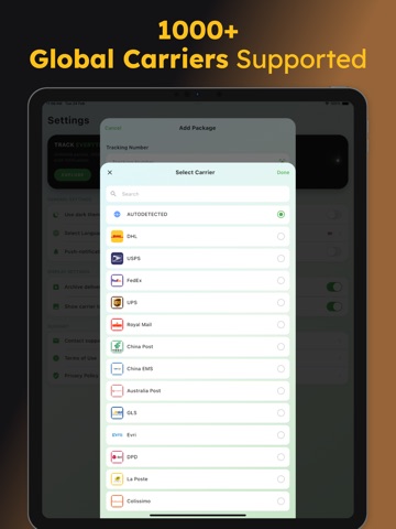 Package Tracker - UPX iPad screenshot