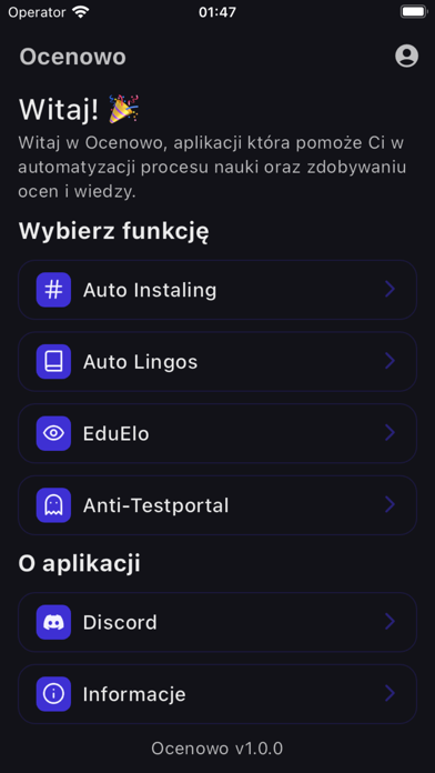 Ocenowo Narzędzia Szkolne Screenshot