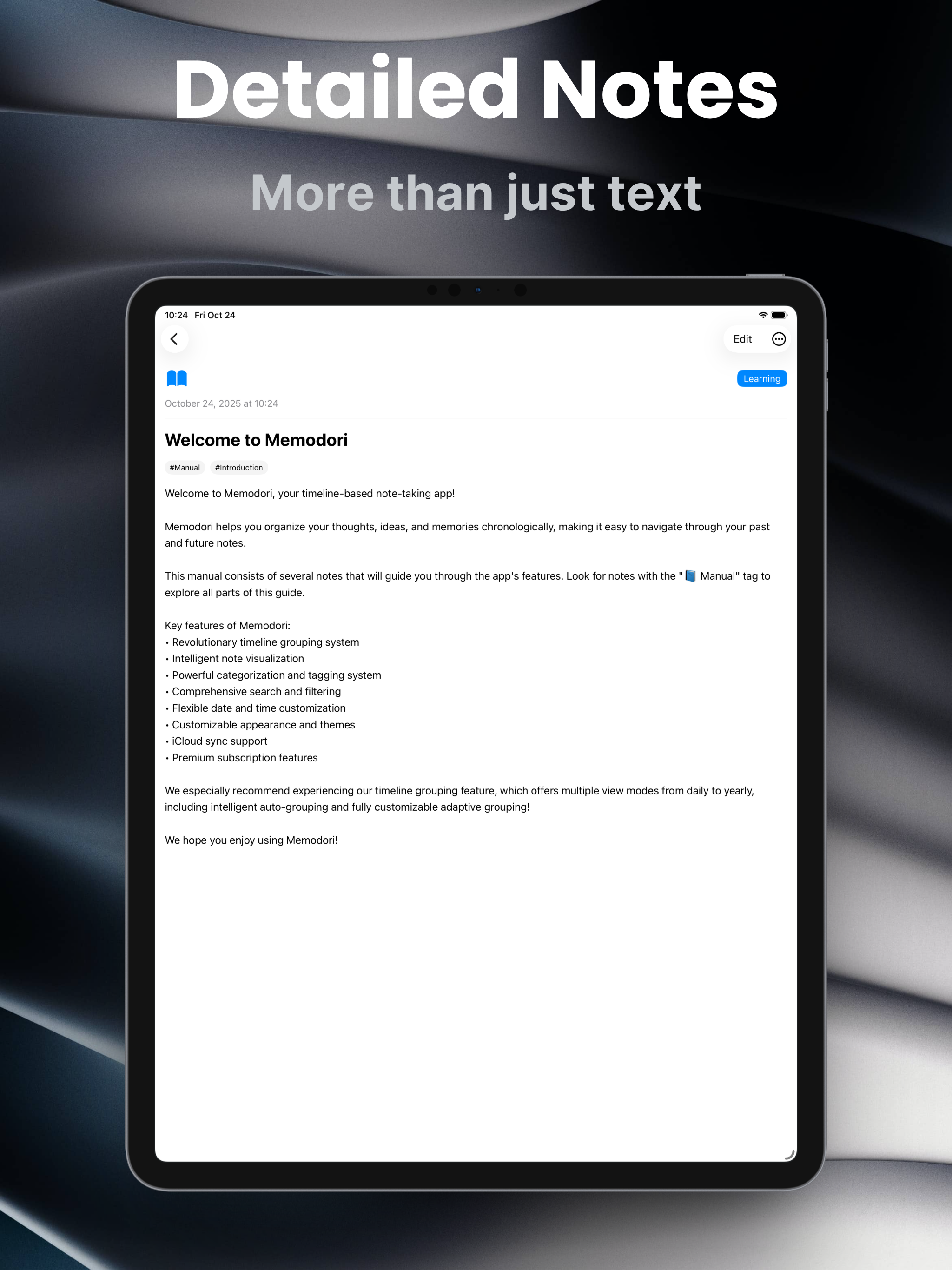 Memodori: Timeline Journal screenshot 15