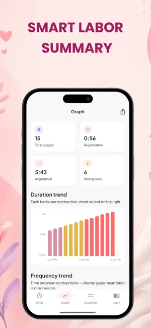 Contraction Timer & Tracker . screenshot 4