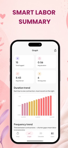 Contraction Timer & Tracker . iPhone screenshot