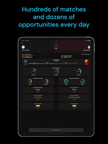 AI Soccer Picks & Analysis iPad screenshot
