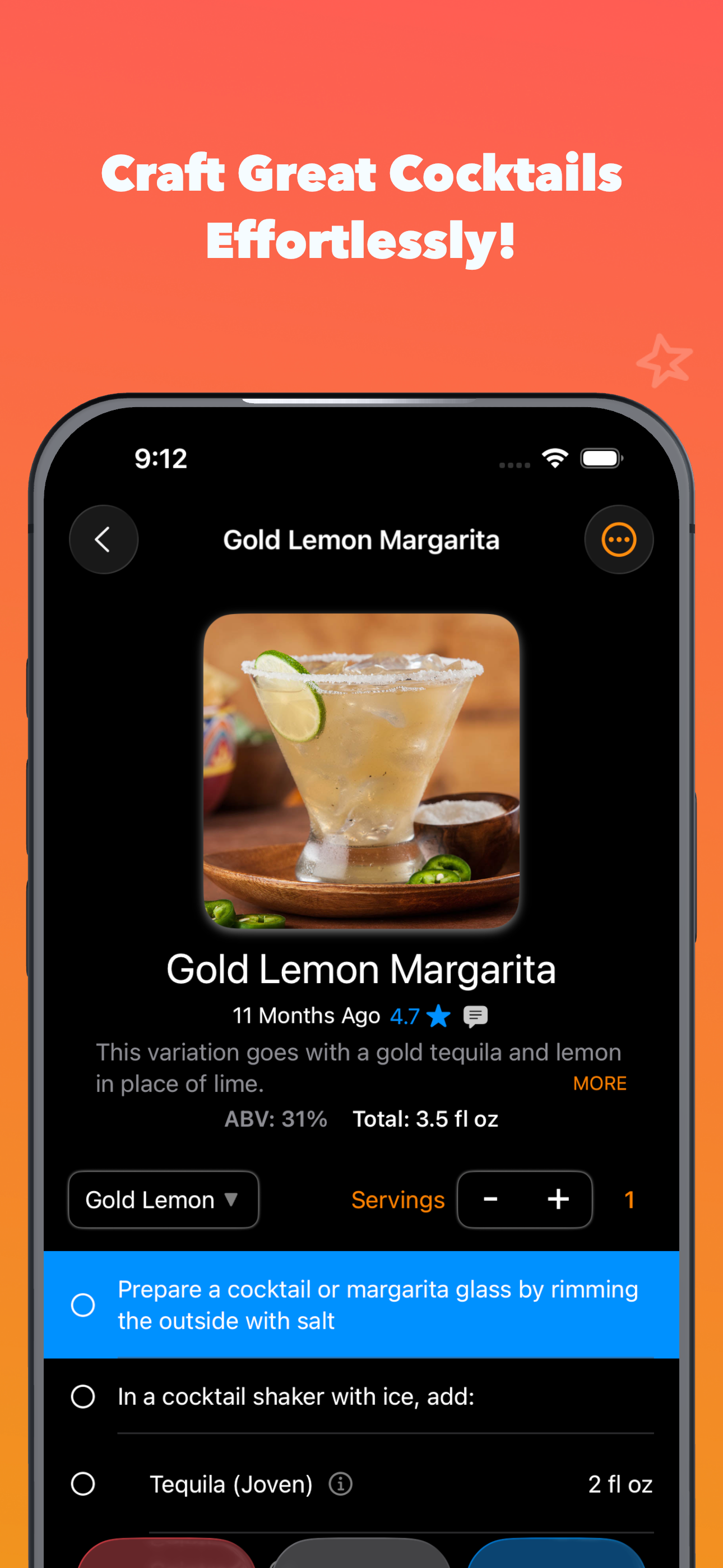 Vector Bar - Cocktail Recipes