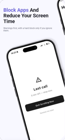 Quit: Screen Time Blocker Screenshot 1 of 5