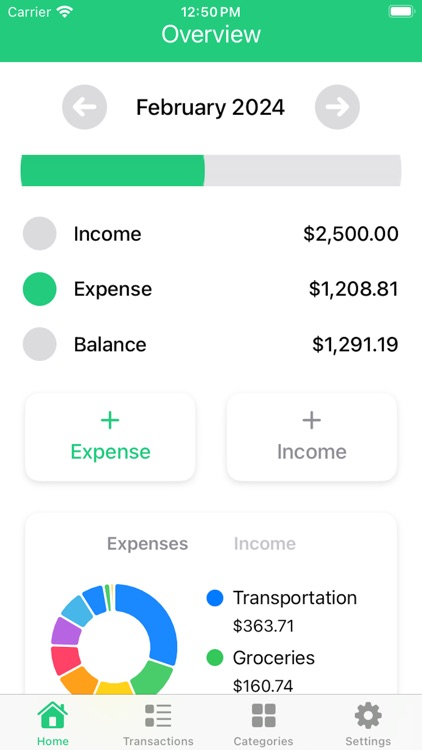 Expense & Income Tracker Daily