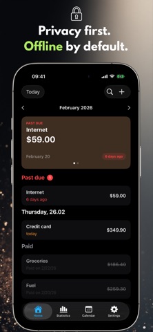 Payment Calendar: Bill Tracker Screenshot 3 of 6