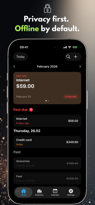 Payment Calendar: Bill Tracker Screenshot 3 of 6