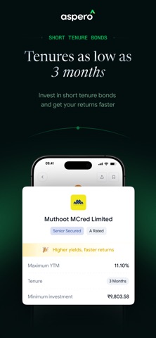 Aspero Bonds: Upto 13% Returns screenshot