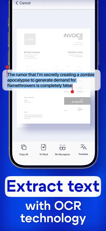 PDF Scanner: Scan Documents AI screenshot 6 of 6