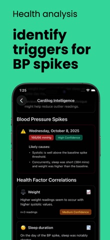 Cardilog: High Blood Pressure iPhone screenshot