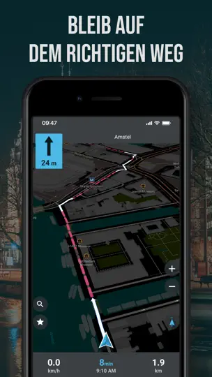 Screenshot von Organic Maps: Navi & Karten auf dem iPhone 3