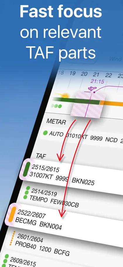 Screenshot 6 di 6 di SmartBriefing METAR,TAF,NOTAMS
