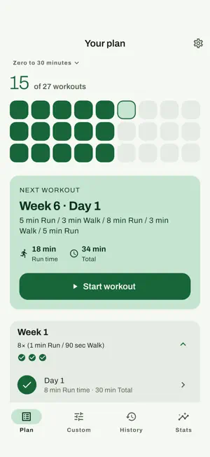 StartRunning: Zero to 5K screenshot 1