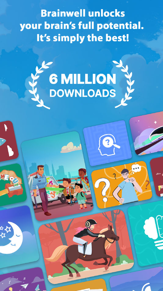 #1. Brainwell Brain Training Games (iOS) Przez: Monclarity, LLC