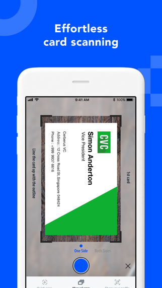 Screenshot #1 pour Eight: Business Card Manager