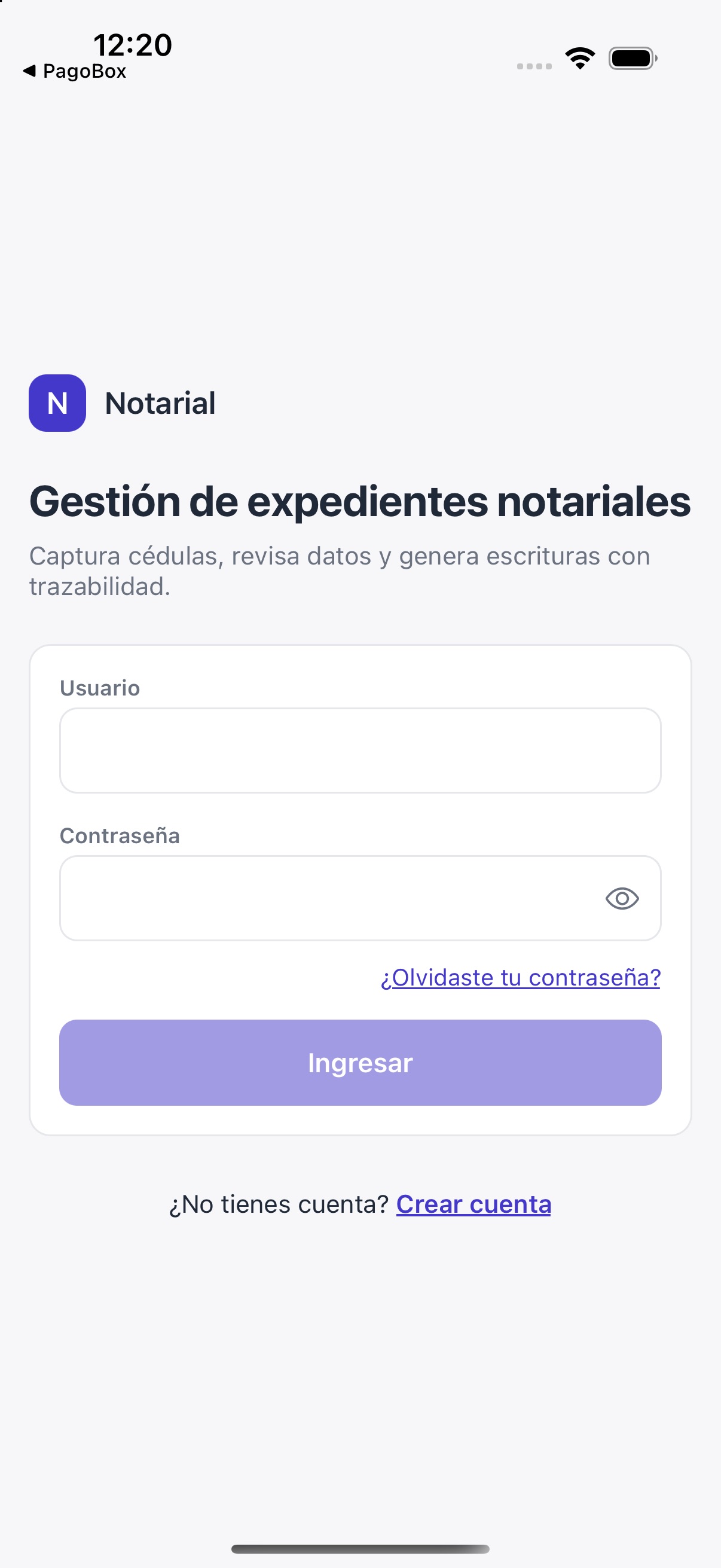 Screenshot 1 of Notarial
