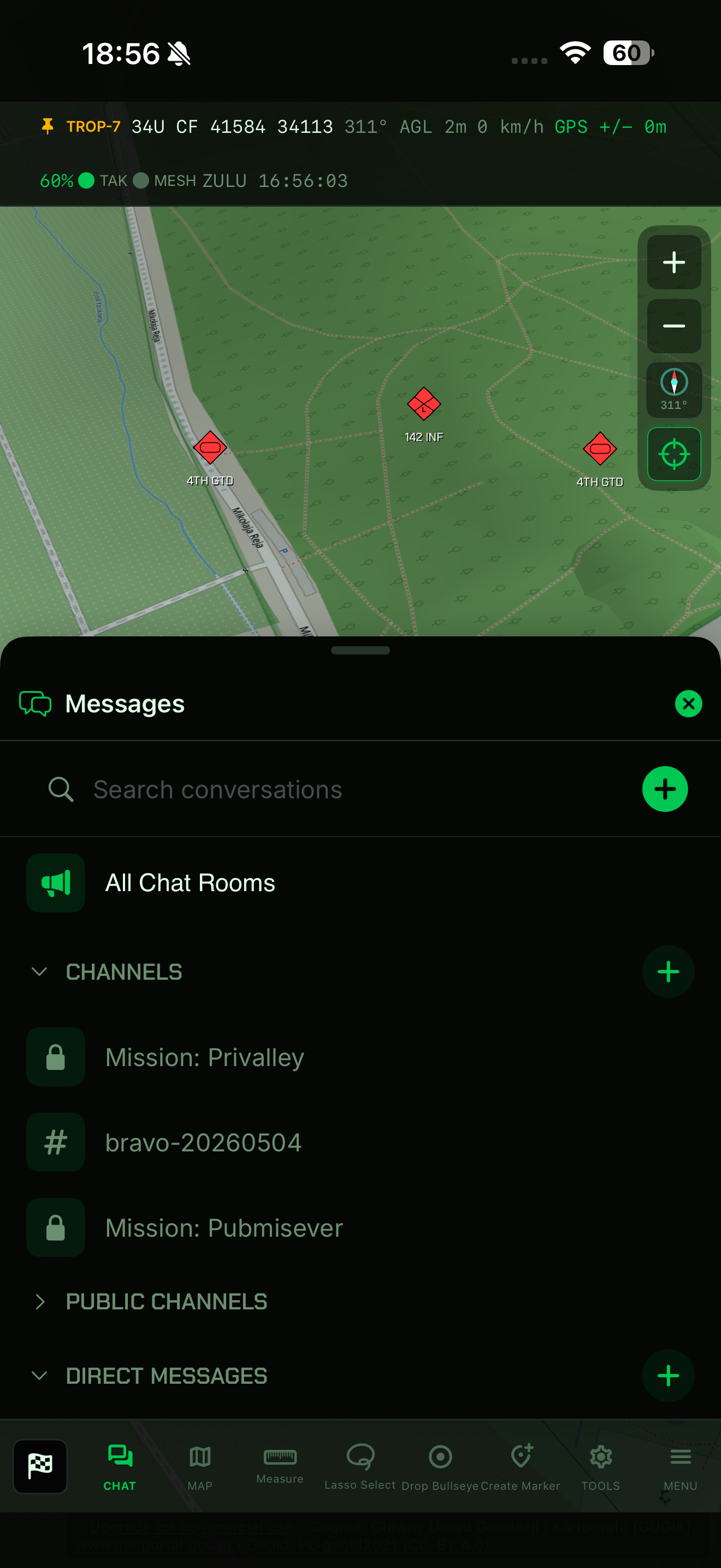 TROP - TAK app