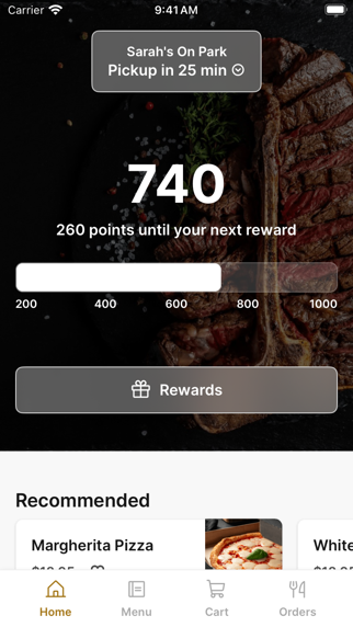 Sarah's On Park iPhone screenshot 1 - Food & Drink app