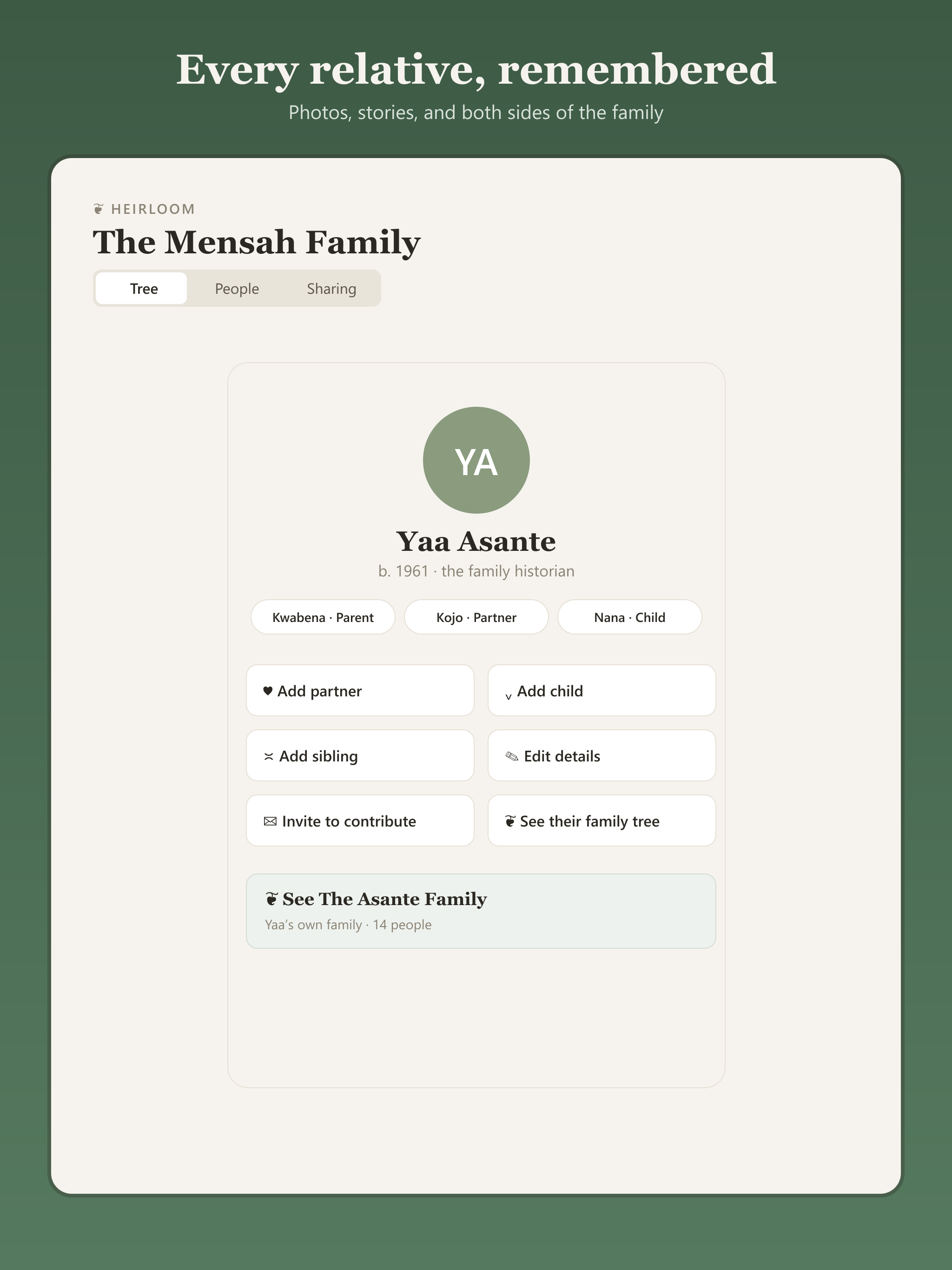 Heirloom Family Tree screenshot 6