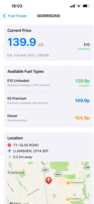 UKFuelFinder screenshot 4