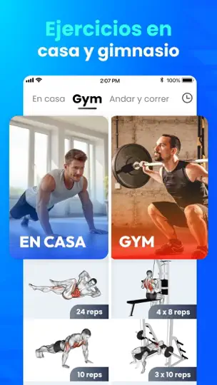Captura de pantalla de Ejercicios En Casa -Sin Equipo en iPhone 8