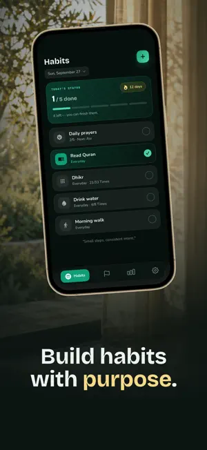 Mubit: Muslim Habit Tracker screenshot 1