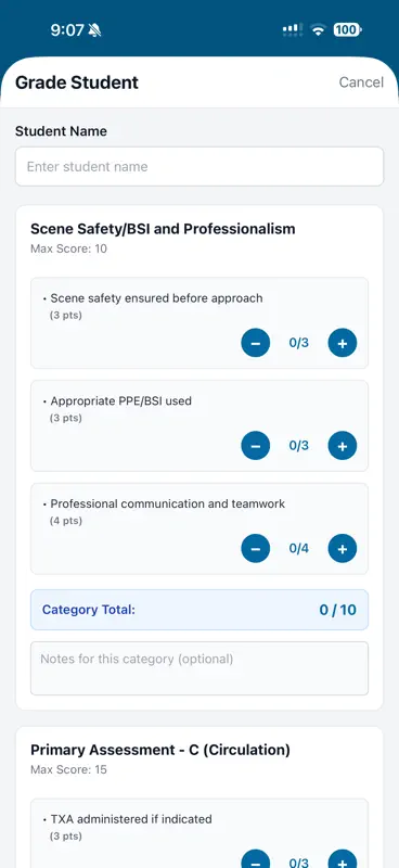 EMS Instructor Assessment Kit screenshot 9 of 10