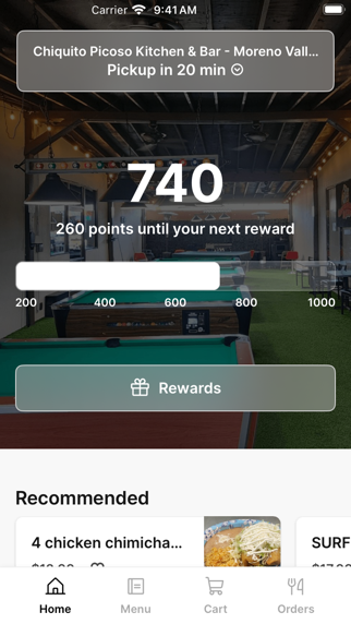Chiquito Picoso Kitchen & Bar app screenshot