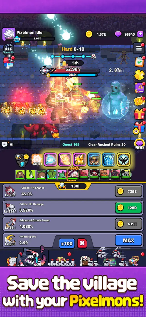 Pixelmon Idle Hack screenshot 4 - game app interface