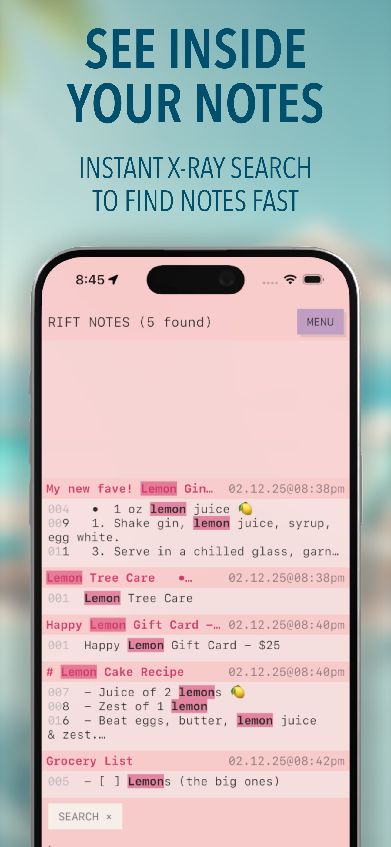 RIFT Notes: Retro Style Notes