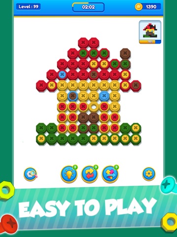 Nut n Bolt Color Sorting Game iPad screenshot