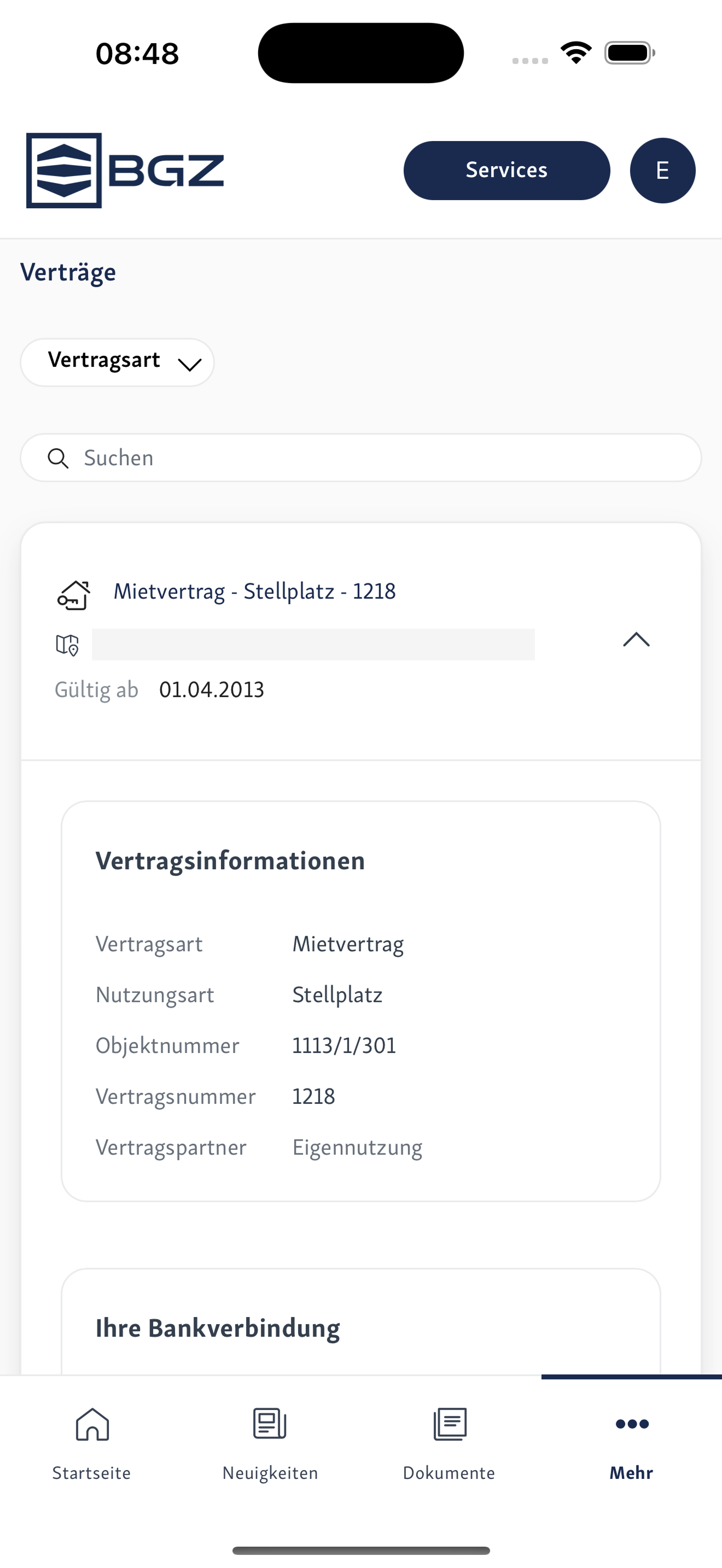 BGZ-Mieterportal screenshot 3