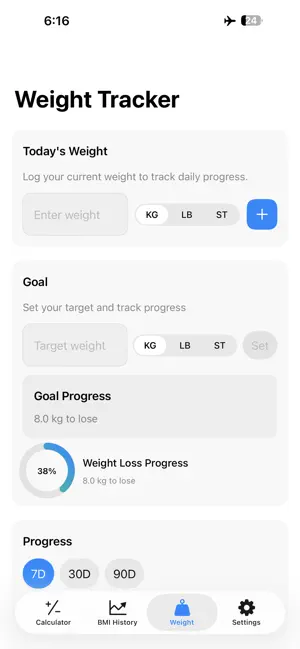 BMI Calculator & Weight Log screenshot 4