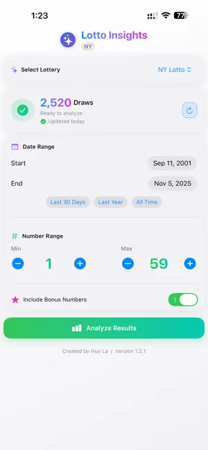 Lotto Insights - NY screenshot 1