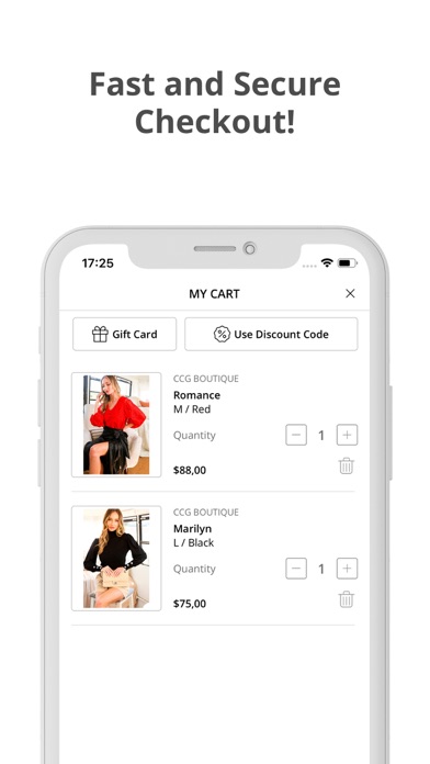 CCG Boutique Screenshot