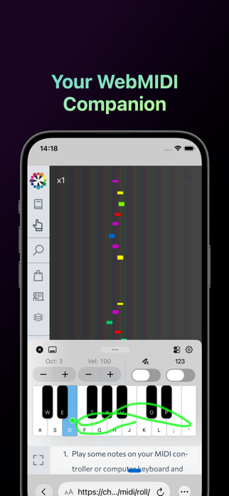 MIDIWeb Browser Screenshot 1 of 4