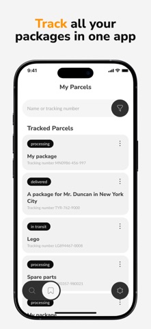 Parcel Tracker & Delivery screenshot