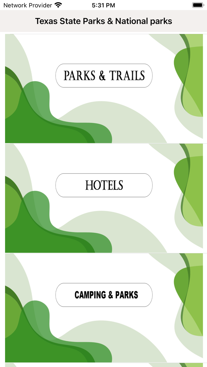 Trails  State Parks - Texas